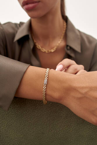 By Golden House - Nirvana Baget Pırlanta Bileklik (1)