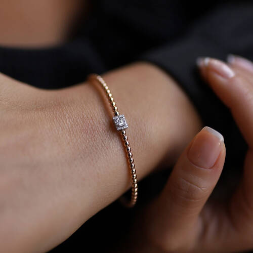 By Golden House - Oktagon Pırlanta Top Top Bilezik