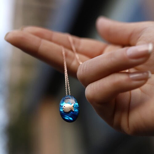 By Golden House - Okyanus Mavisi Sedef Kolye (1) By Golden House - Okyanus Mavisi Sedef Kolye (1)