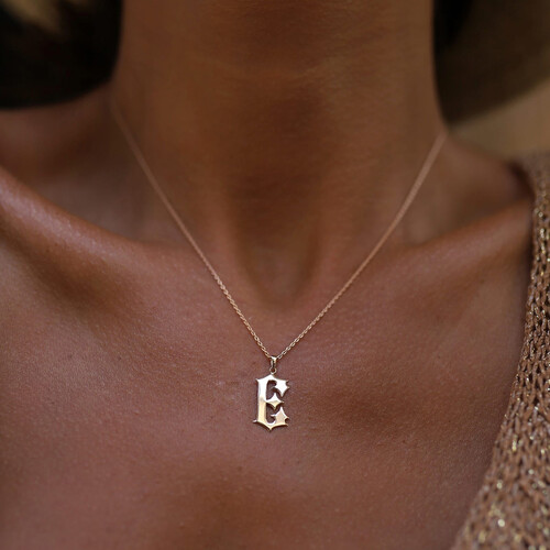 By Golden House - Old English Harf Kolye By Golden House - Old English Harf Kolye