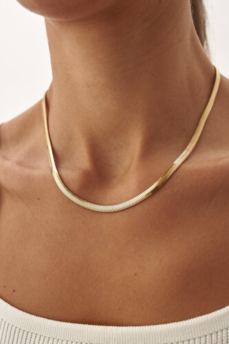 By Golden House - Omega İtalyan Balık Sırtı Kolye By Golden House - Omega İtalyan Balık Sırtı Kolye