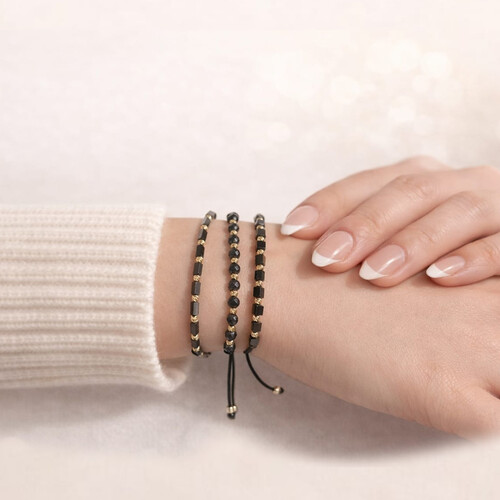 By Golden House - Oniks İpli Bileklik