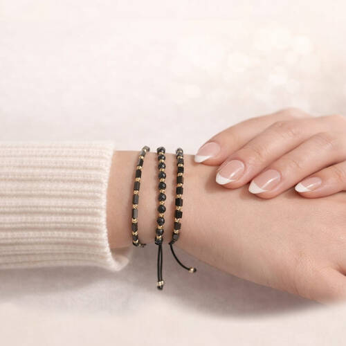 By Golden House - Oniks İpli Bileklik