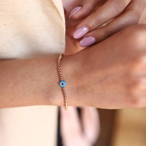 By Golden House - Opal Göz Top Top Bileklik By Golden House - Opal Göz Top Top Bileklik