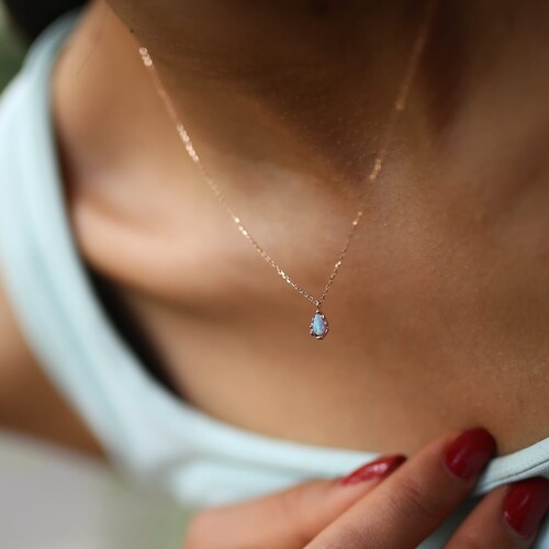 By Golden House - Opal Taşlı Kolye By Golden House - Opal Taşlı Kolye