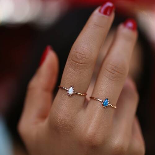 By Golden House - Opal Taşlı Yüzük By Golden House - Opal Taşlı Yüzük