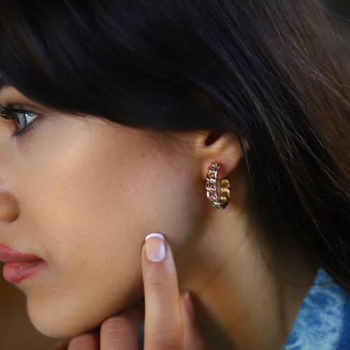 By Golden House - Örgü Küpe