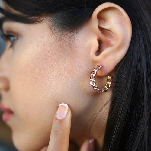 By Golden House - Örgü Küpe (1)