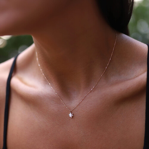 By Golden House - Oval Opal Kolye (1) By Golden House - Oval Opal Kolye (1)