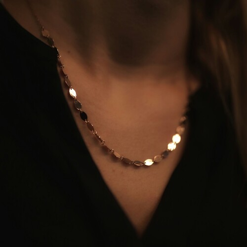 By Golden House - Oval Pul Kolye By Golden House - Oval Pul Kolye