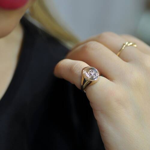 By Golden House - Oval Şövalye Yüzük (1)