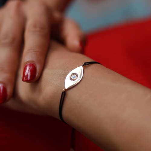 By Golden House - Özel Mine Göz İpli Bileklik By Golden House - Özel Mine Göz İpli Bileklik