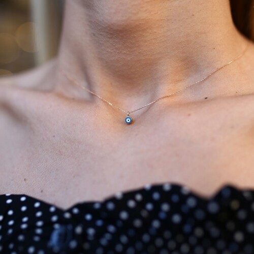 By Golden House - Özel Tasarım Mine Göz Kolye (1) By Golden House - Özel Tasarım Mine Göz Kolye (1)