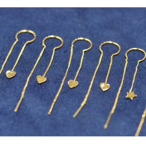 By Golden House - Özel tasarım zincir sallantı küpe