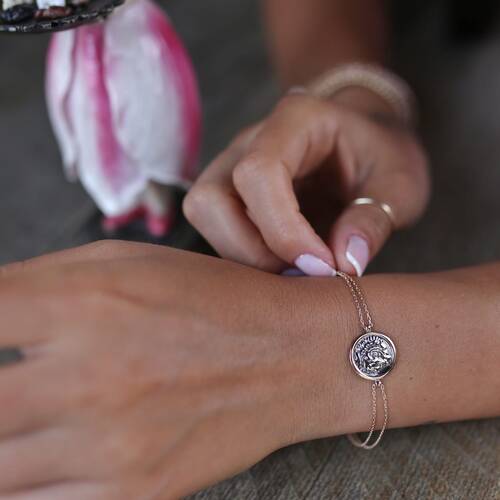 By Golden House - Para Madalyon Bileklik