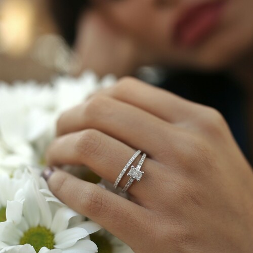 By Golden House - Pırlanta Baget Efekt İkili Yüzük (1) By Golden House - Pırlanta Baget Efekt İkili Yüzük (1)