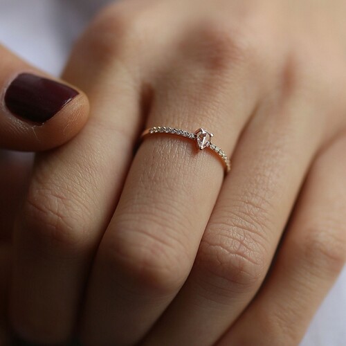 By Golden House - Pırlanta Damla Yüzük (1) By Golden House - Pırlanta Damla Yüzük (1)