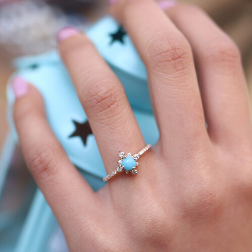 By Golden House - Pırlanta Firuze Yüzük (1) By Golden House - Pırlanta Firuze Yüzük (1)