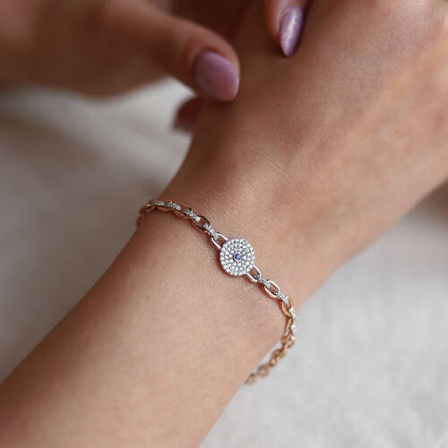 By Golden House - Pırlanta Künye Zincir Bileklik