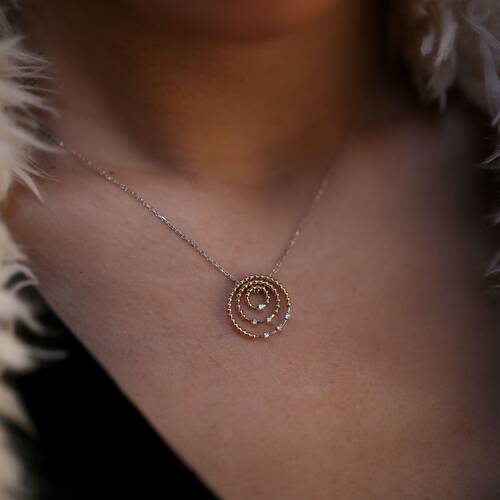 By Golden House - Pırlanta Lava Kolye