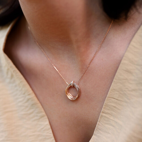 By Golden House - Pırlanta Sarmaşık Kolye