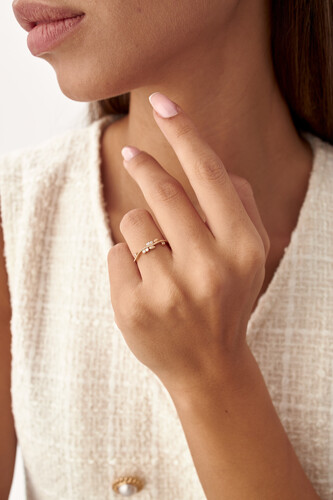 By Golden House - Pırlanta Serpme Tohum Yüzük (1)