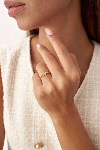 By Golden House - Pırlanta Serpme Tohum Yüzük (1)