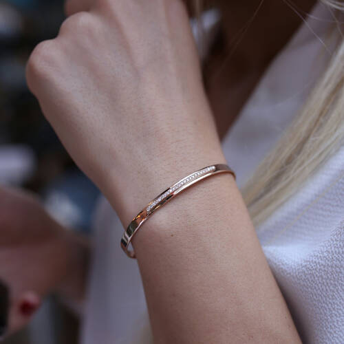 By Golden House - Pırlanta Sıra Taş Kemer Bilezik