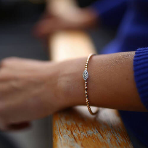 By Golden House - Pırlanta Top Top Bilezik