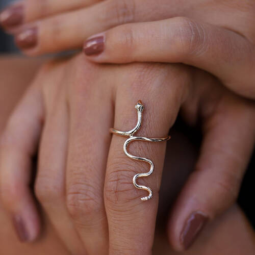 By Golden House - Pırlanta Yılan Yüzük