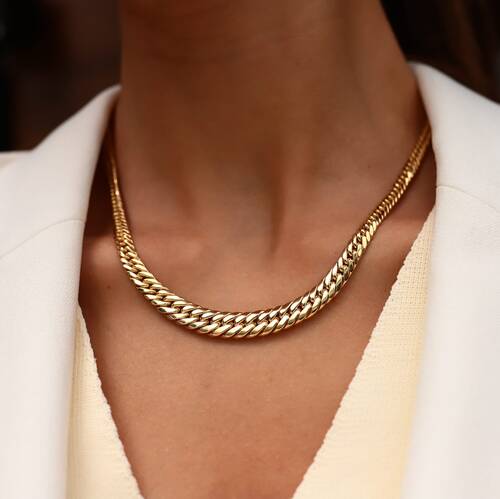 By Golden House - Piton Süzme Kolye