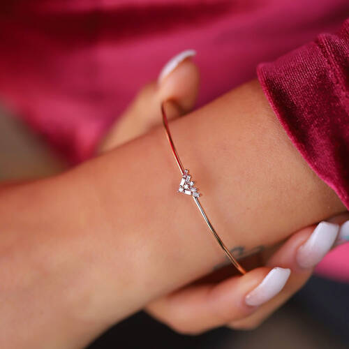 By Golden House - Prizma Baget Pırlanta Bilezik (1)