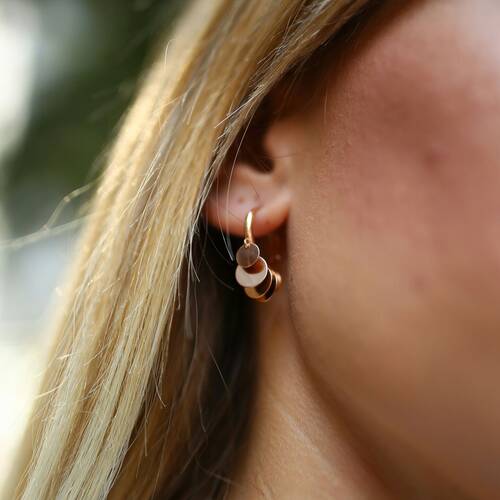 By Golden House - Pul Sallantılı Küpe (1)