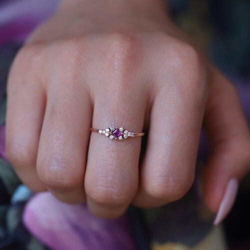 By Golden House - Purple Pırlanta Yüzük By Golden House - Purple Pırlanta Yüzük