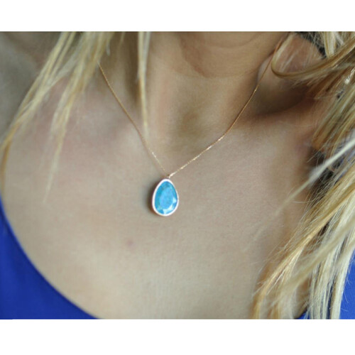 By Golden House - Quartz Taş Kolye (1)