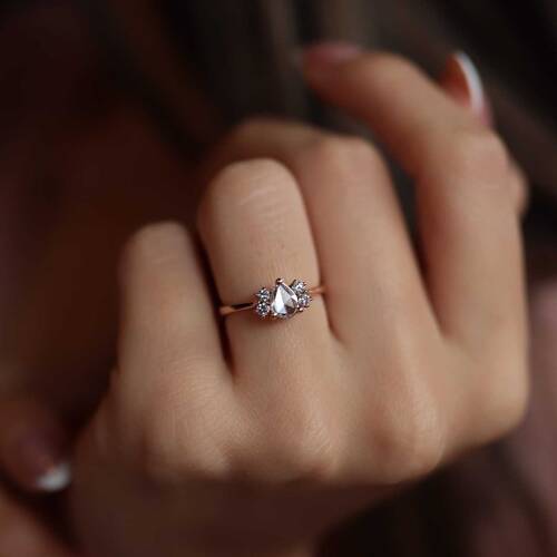 By Golden House - Queen Pırlanta Yüzük (1)