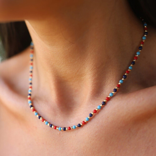 By Golden House - Rainbow Kolye By Golden House - Rainbow Kolye