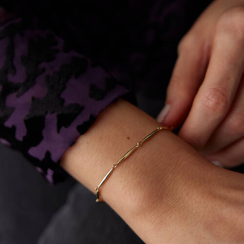 By Golden House - Ritim Elips Bileklik