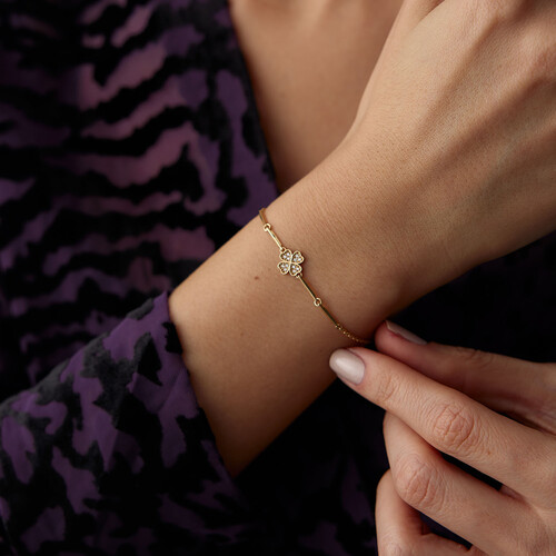 By Golden House - Ritim Yonca Bileklik (1) By Golden House - Ritim Yonca Bileklik (1)