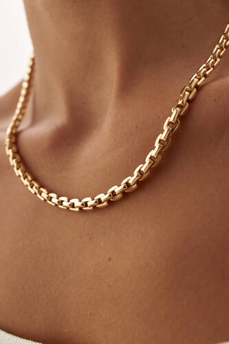 By Golden House - Rolo Küp Zincir Kolye (1)