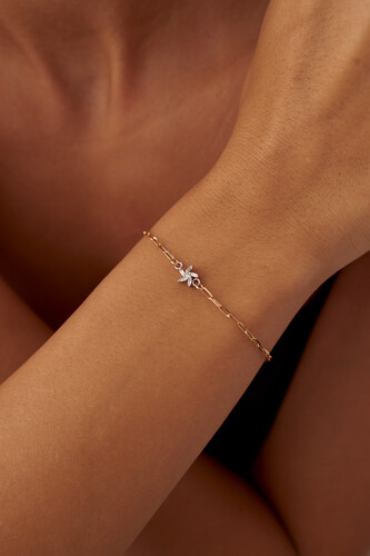 By Golden House - Rüzgar Gülü Baget Ataç Bileklik (1)