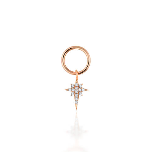 By Golden House - Sallantılı Kutup Yıldızı Küpe (1)