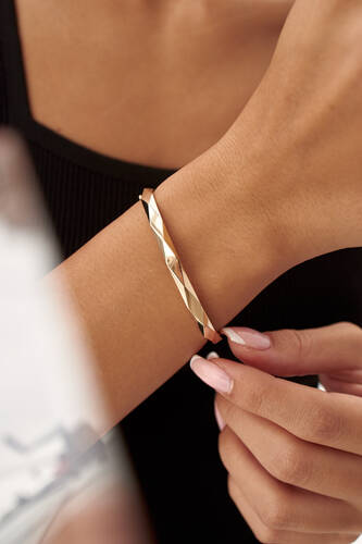 By Golden House - Seramik Kelepçe Bileklik (1)