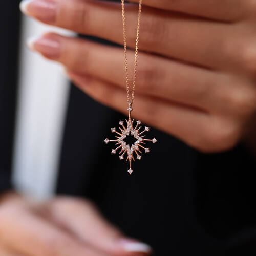 By Golden House - Shine Kuzey Yıldızı Pırlanta Kolye