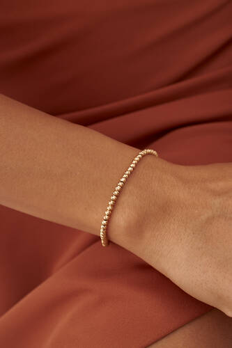 By Golden House - Sıralı Dorika Top Bileklik (1)