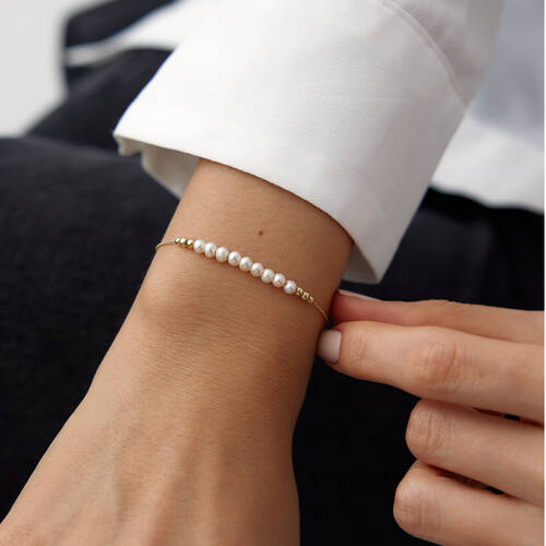 By Golden House - Sıralı İnci Bileklik By Golden House - Sıralı İnci Bileklik