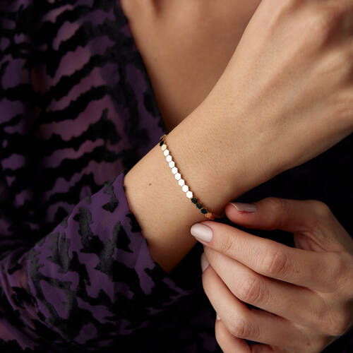 By Golden House - Sıralı Petek Bileklik (1)
