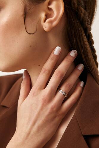 By Golden House - Slim Kemer Pırlanta Yüzük