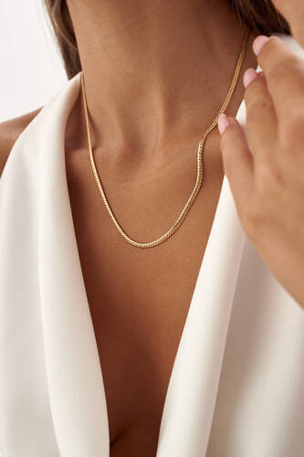 By Golden House - Slim Piton Zincir Kolye