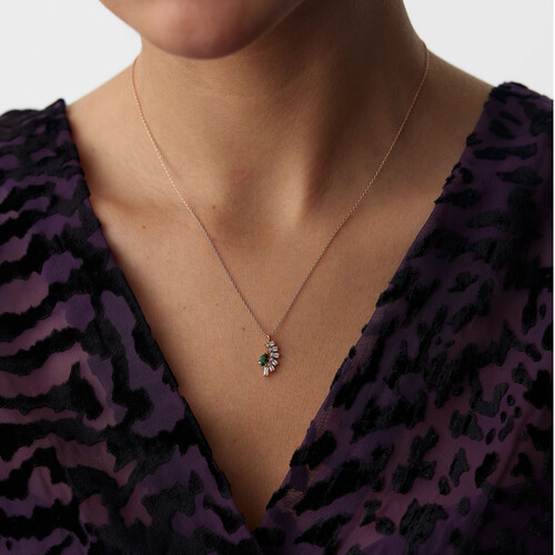 By Golden House - Smeraldo Baget Kolye By Golden House - Smeraldo Baget Kolye